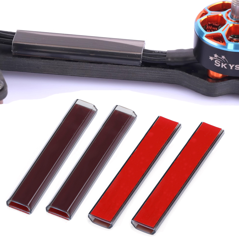 Drone Rc Cable - 4 個 RC ブラシレスモーターワイヤーカバー保護チューブワイヤーシールドロング 45 ミリメートル