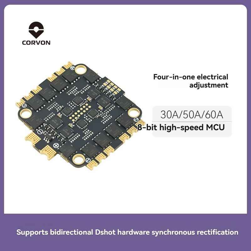 Esc 4In1 Brushless - CORVON 8ビット 30A 50A6 0A 4in1