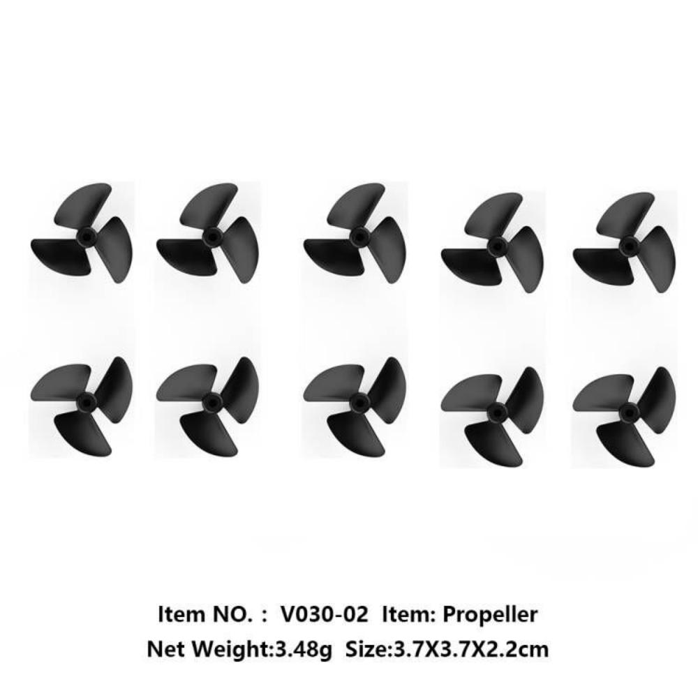Propeller Balancer Tool - Flytec-オリジナルの3ブレードプロペラ,公式,オリジナル,V030-02,順方向および逆方向,v030モーター用の大きなサイズ,5ペア