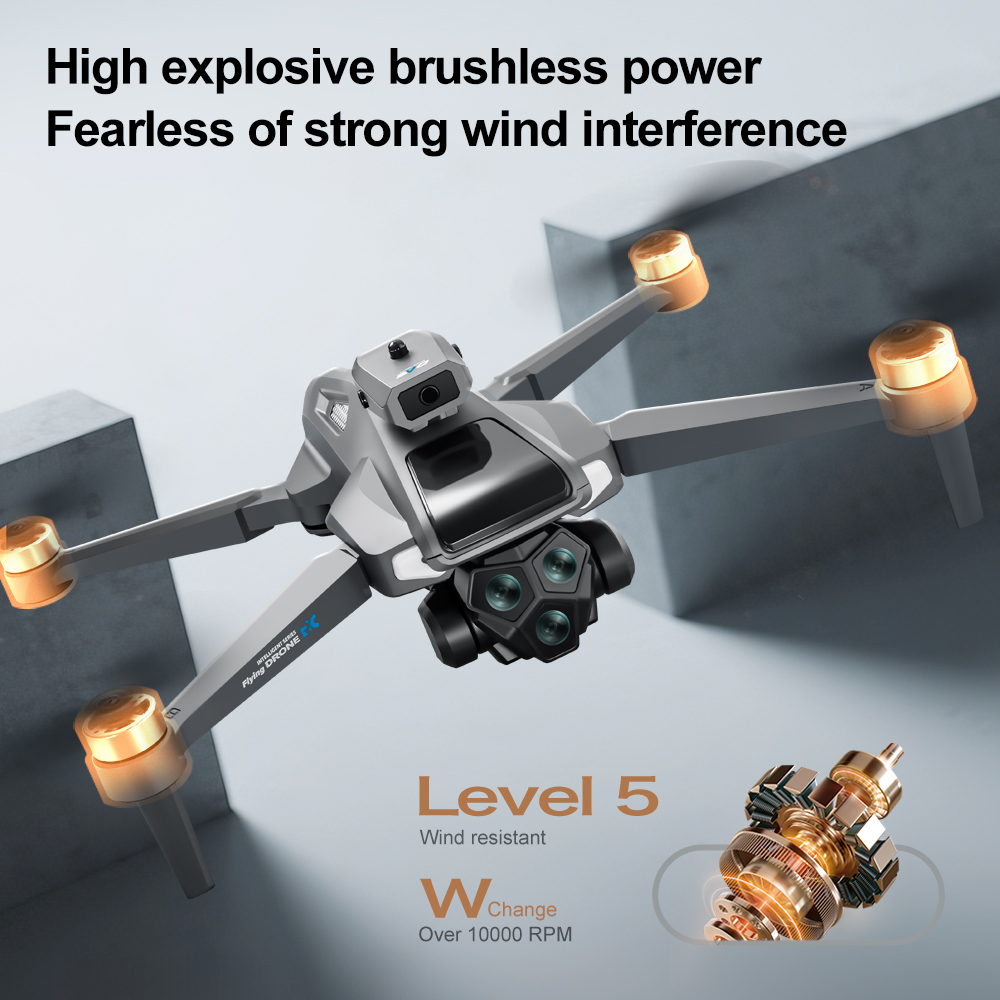 Drone Smart Rc Foldable - GISAEV M66ドローン スクリーンリモコンとトリプルバッテリー、4Kカメラ ブラシレスモーター 折りたたみ式ドローン、スマート障害物回避機能付きRCクアッドコプター