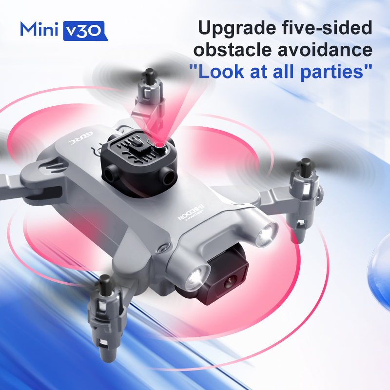 ミニ V30 WiFi FPV ドローン 4K HD デュア - Drone Rc Cable のレビューと価格