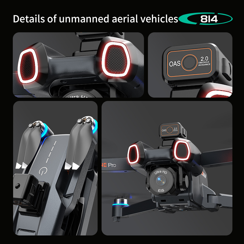 オリジナル814スマートFPVドローン オプティカルフローG - Drone Smart Rc Foldable のレビューと価格