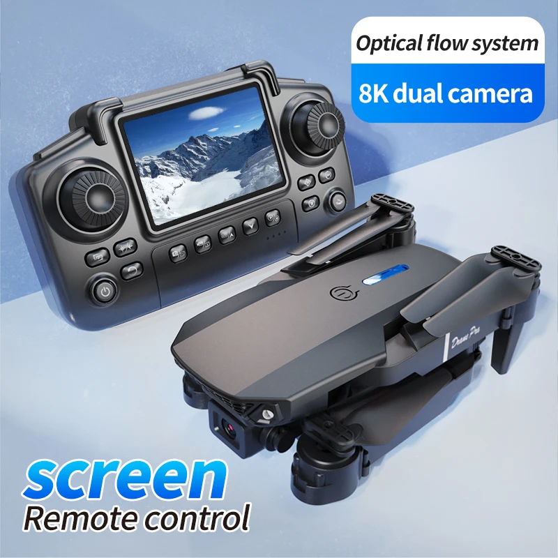 プロフェッショナルE88 PROドローン、スクリーン付き8K - Drone Rc Fpv Pro のレビューと価格