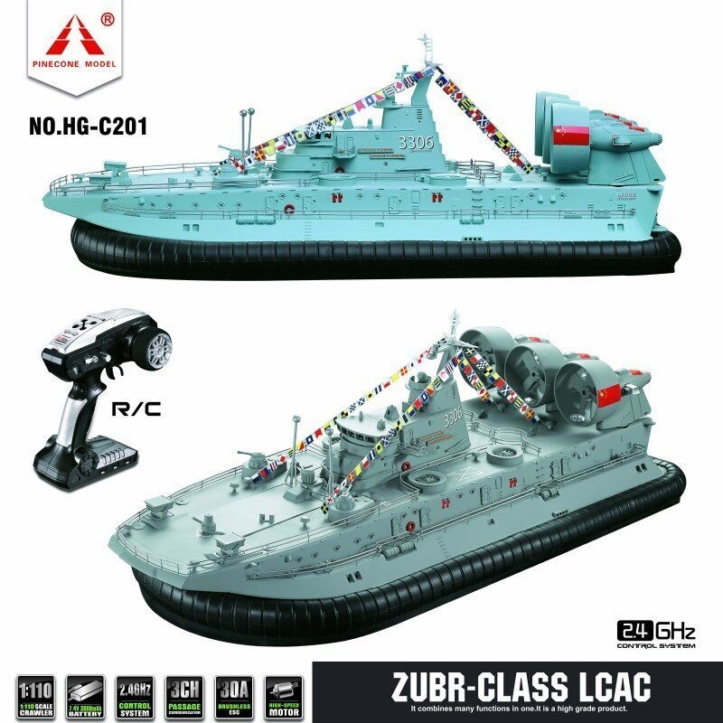 パインコーンモデルRCホバークラフト ズブルクラスLCAC  - Esc 4In1 Brushless のレビューと価格