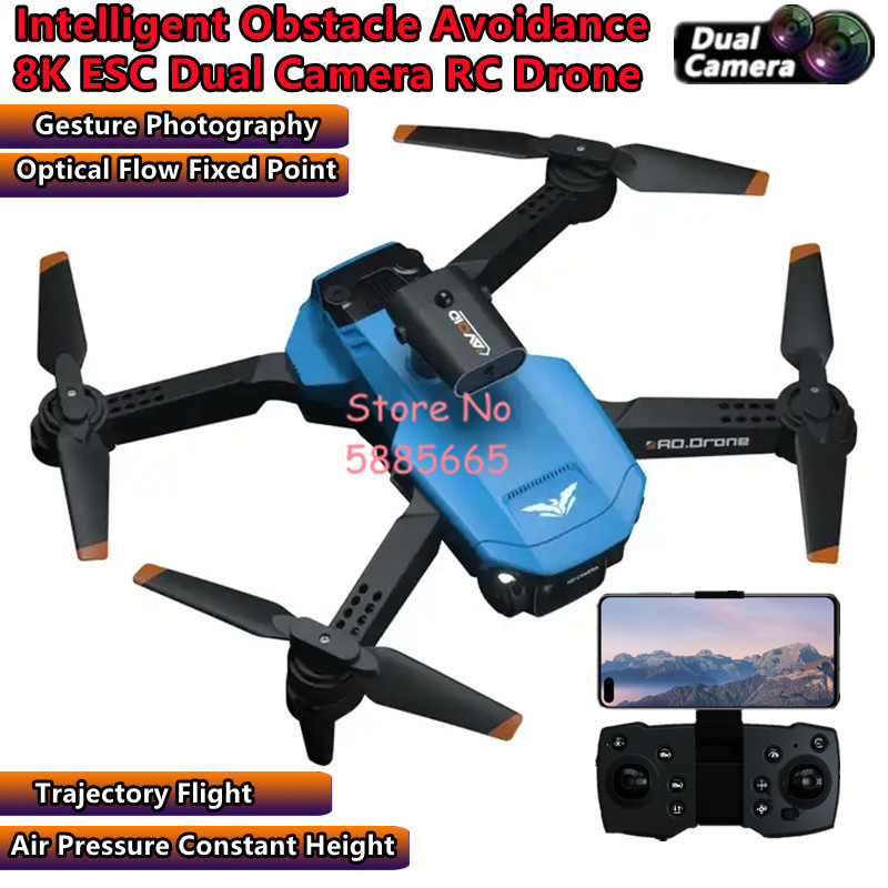Wi-Fi接続、FPV（一人称視点）機能、スマート障害物回避 - Drone Smart Rc Foldable のレビューと価格