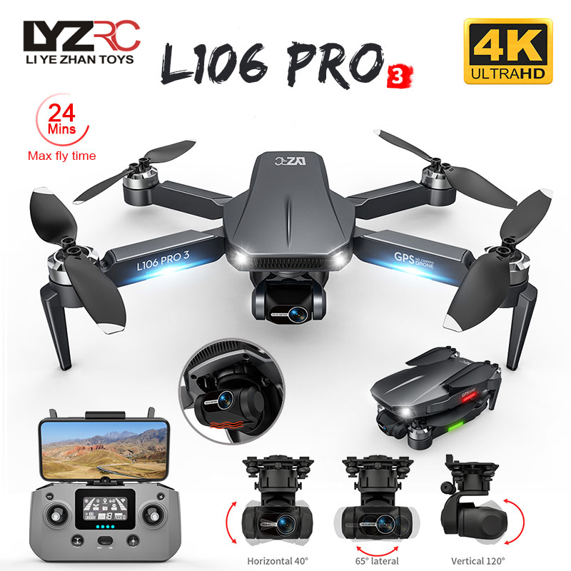 ドローンL106pro 3,4K 5g,wifi,fpv,折 - Drone Rc Fpv Pro のレビューと価格