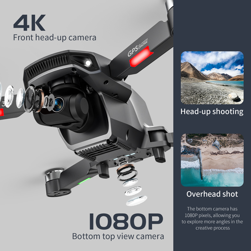 ドローンL106pro 3,4K 5g,wifi,fpv,折 - Drone Rc Fpv Pro のレビューと価格