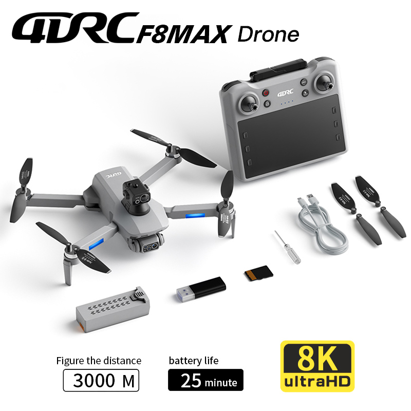 F8 MAX GPSドローン プロフェッショナル 8Kカメラ - Drone Rc Fpv Pro のレビューと価格