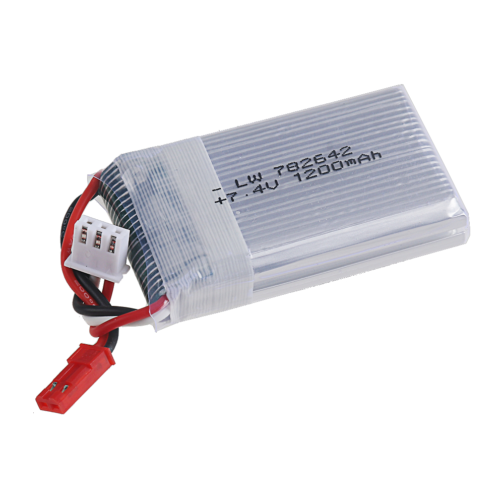 7.4V 1200mAh リポバッテリー JSTプラグ付き  - Drone Mjx Rc のレビューと価格