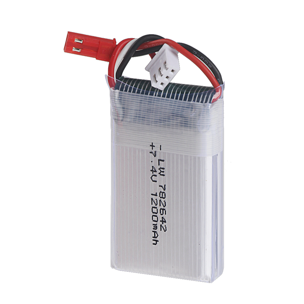 7.4V 1200mAh リポバッテリー JSTプラグ付き  - Drone Mjx Rc のレビューと価格