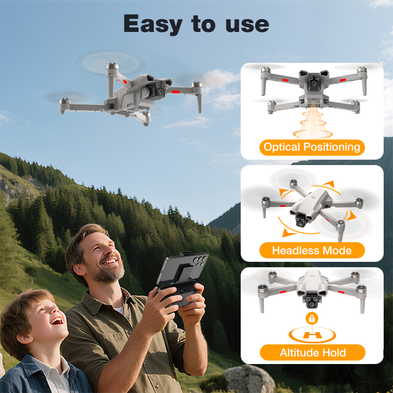 新型ホットL017プロドローン ブラシレス 3Dロール 36 - Drone Rc Fpv Pro のレビューと価格