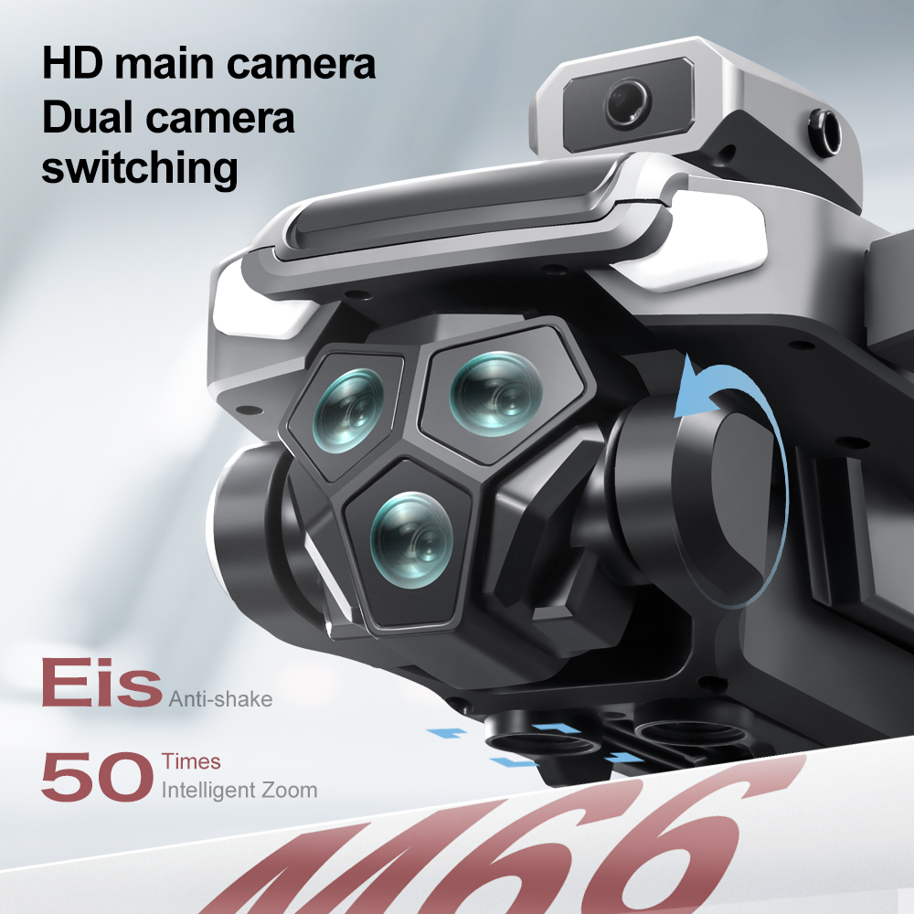 GISAEV M66ドローン スクリーンリモコンとトリプルバ - Drone Smart Rc Foldable のレビューと価格