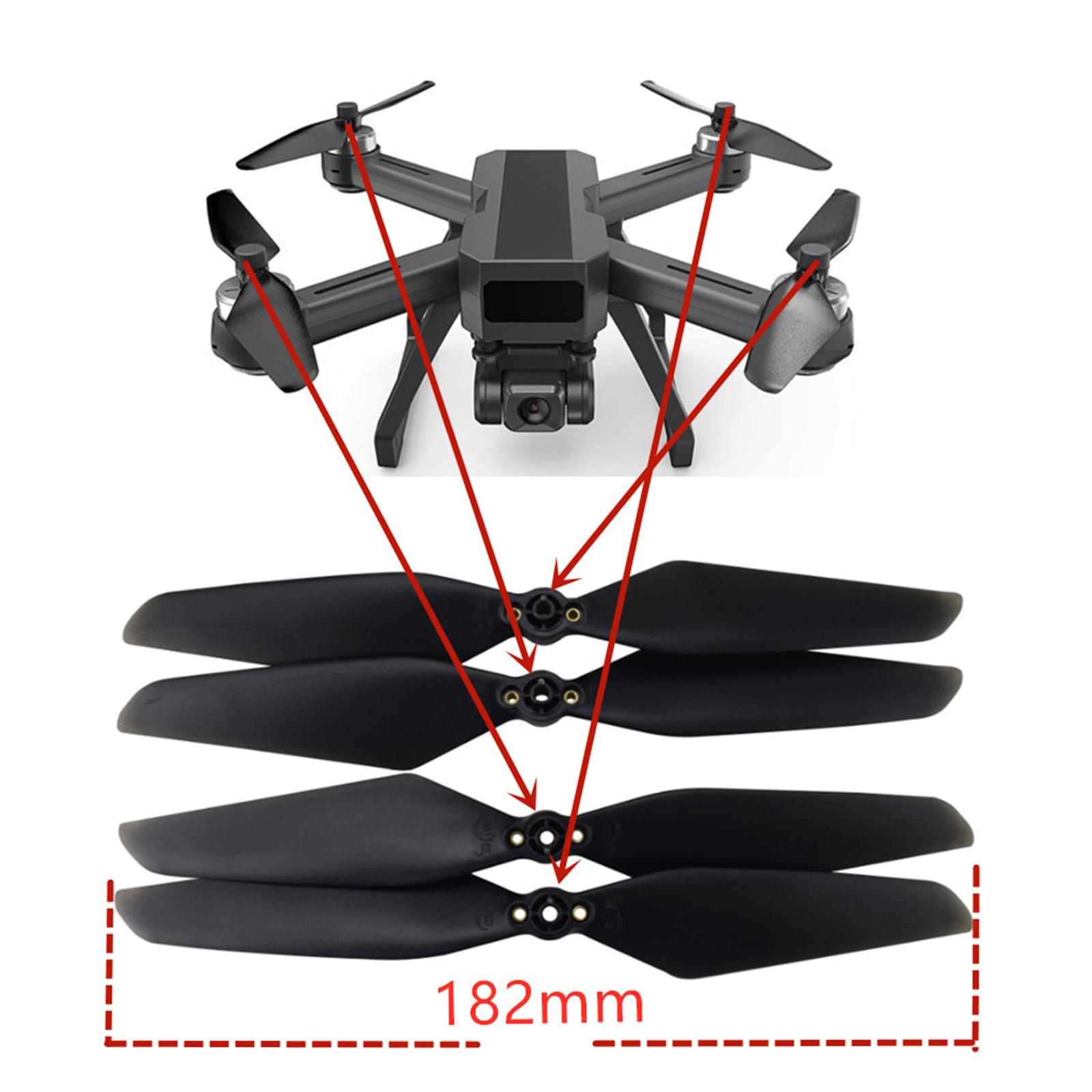 黒色プラスチック製プロペラ プロップローター部品 RCクアッ - Drone Mjx Rc のレビューと価格